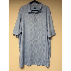 Pro Tour 2XLT Blue Geometric Print Coolplay Golf Polo‎ Shirt Mens